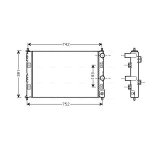 Motorkühler AVA COOLING CRA2076