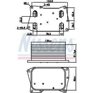 Ölkühler, Motoröl NISSENS 91274