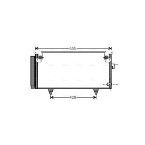 A/C-kondensor AVA COOLING SUA5073D