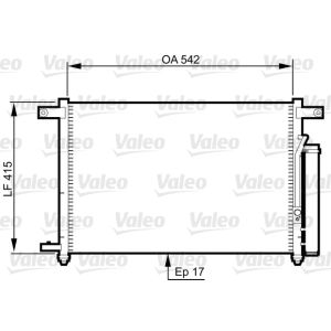 A/C-kondensor VALEO 814344