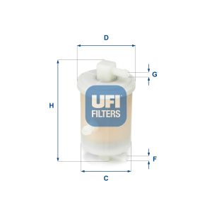 Filtro de combustível UFI 31.017.01