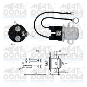 Interruptor solenoide, motor de arranque MEAT & DORIA 46266