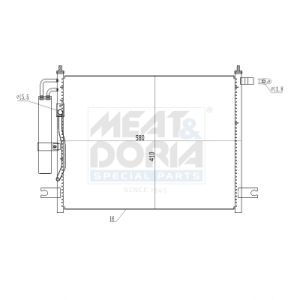 Condenseur (climatisation) MEAT & DORIA 991041