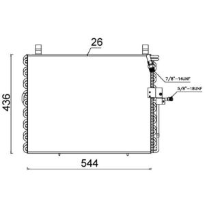 Condensador, ar condicionado BEHR MAHLE AC 357 000S