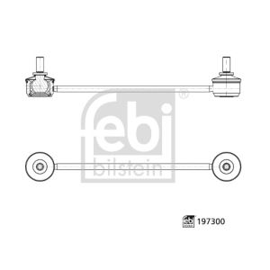 Haste/braço, estabilizador FEBI BILSTEIN 197300