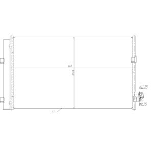 Condensator, airconditioning NRF 350476