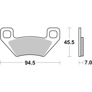 Bremsbelagsatz, ohne Straßenzulassung BREMBO 07GR53SD