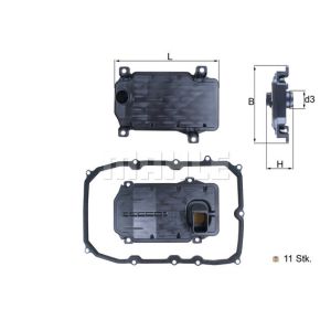 Hydraulisch filter, automatische transmissie KNECHT HX 187KIT