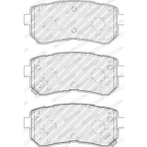 Bremsbelagsatz FERODO FDB5066, Hinten