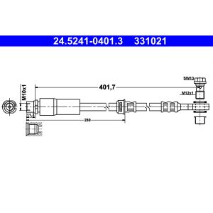 Bremsschlauch ATE 24.5241-0401.3