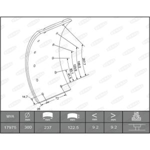 Bremsbackenbelag BERAL 1735109306015613