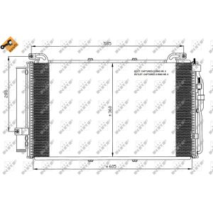 Condensador, aire acondicionado NRF 35477