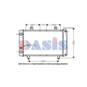 Raffreddatore motore AKS DASIS 160078N