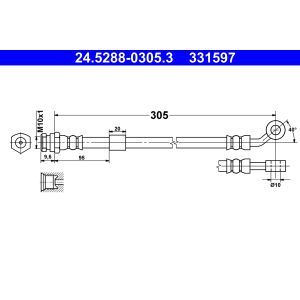 Flexible de frein ATE 24.5288-0305.3