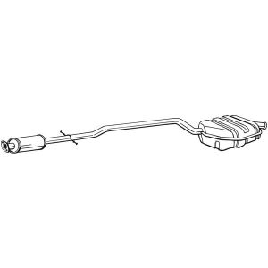 Geluiddemper achteraan BOSAL BOS290-159