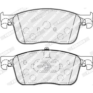 Set di pastiglie freno FERODO FVR5119, fronte