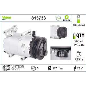 Kompressor för luftkonditionering VALEO 813733