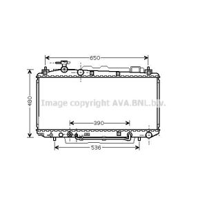 Radiator, motorkoeling AVA COOLING TO2300