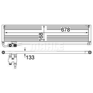 Ölkühler, Automatikgetriebe MAHLE CLC 232 000P