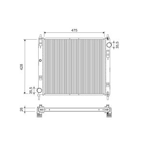 Radiateur moteur VALEO 701238
