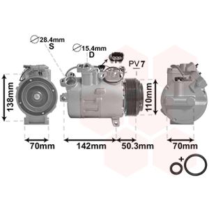 Compressor, ar condicionado VAN WEZEL 0600K428