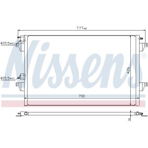 Condensador, aire acondicionado NISSENS 940153