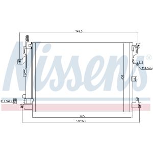 A/C-kondensor NISSENS 940089