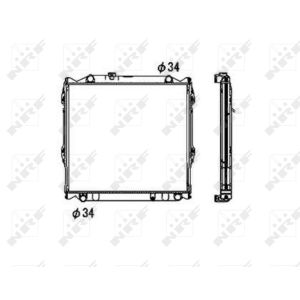 Radiateur, refroidissement moteur NRF 53708