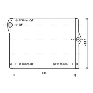 Arrefecedor do motor AVA COOLING BW2430