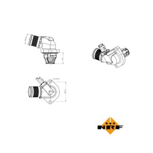 Thermostat, Kühlmittel EASY FIT NRF 725015