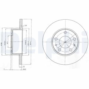 Disque de frein DELPHI BG3753