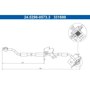 Bremsschlauch ATE 24.5298-0573.3