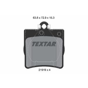 Jogo de pastilhas de travão, travão de disco TEXTAR 2191981