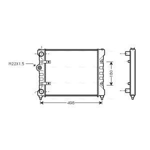 Arrefecedor do motor AVA COOLING ST2022