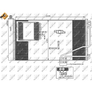 Condensador, aire acondicionado NRF 35536