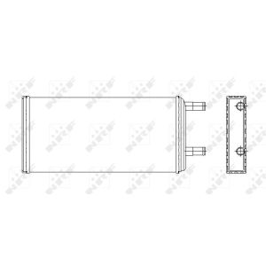 Intercambiador de calor, calefacción interior NRF 53547