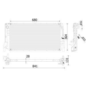 Arrefecedor do motor MAHLE CR 2321 000P