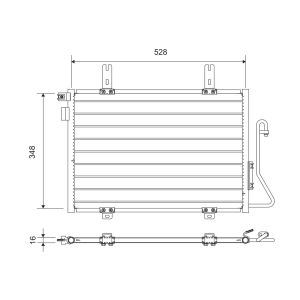 Kondensator, Klimaanlage VALEO 812695
