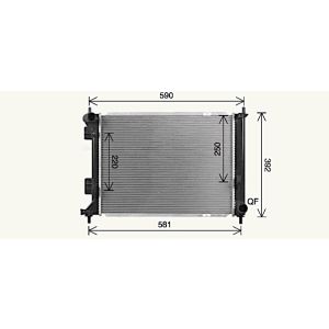 Arrefecedor do motor AVA COOLING KA2328