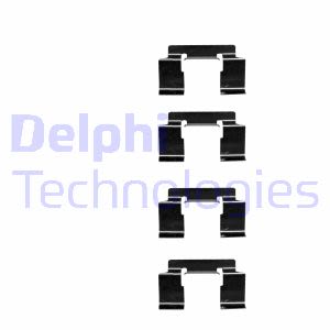 Kit de accesorios, pastillas de frenos DELPHI LX0337
