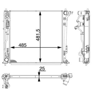 Arrefecedor do motor MAHLE CR 1979 000P