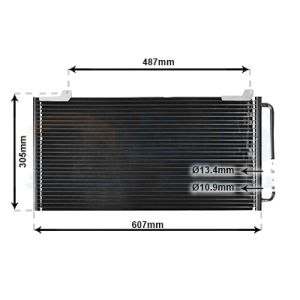 Condensator, airconditioning VAN WEZEL 02005139