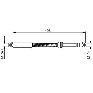 Tuyau de frein BOSCH 1 987 481 711