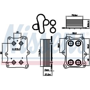 Ölkühler, Motoröl NISSENS 90969
