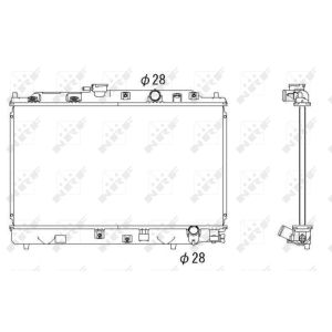 Radiateur, refroidissement du moteur NRF 53286