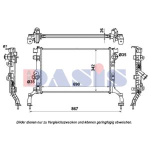 Motorkühler AKS DASIS 180023N