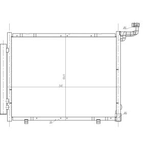 Condensador, ar condicionado EASY FIT NRF 350482