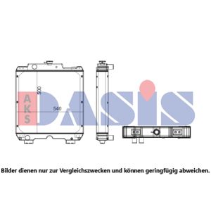 Kühler, Motorkühlung AKS DASIS 440626N