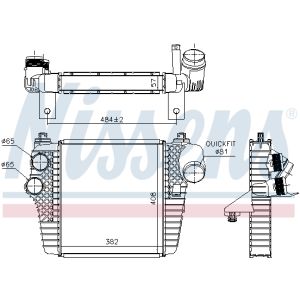 Intercooler NISSENS 961203