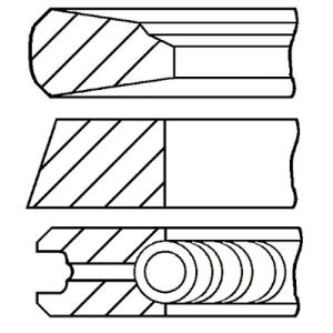 Jeu de segments de pistons GOETZE 08-109200-00